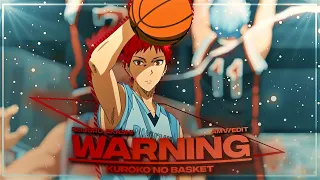 Akashi 🏀- Warning [Edit/AMV] | Quick!