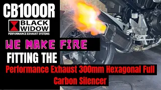 HONDA | CB1000R | WE MAKE FIRE | Fitting the new exhaust from BLACK WIDOW