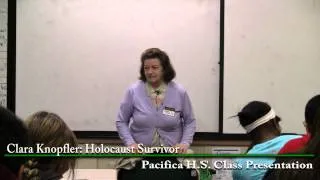 Holocaust Survivor Presentation