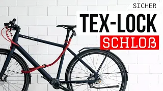 Flexibles & langes  TEX-LOCK Fahrradschloß | Besser als ABUS & Co ?