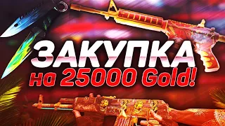 Закупка на 25к Голды! | Что купит школьник на 25к Голды в standoff 2? | ЛЮТАЯ ПРОКАЧКА ИНВЕНТАРЯ!