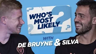 100m SPRINT RACE?! | WHO'S MOST LIKELY? | DE BRUYNE & BERNARDO SILVA