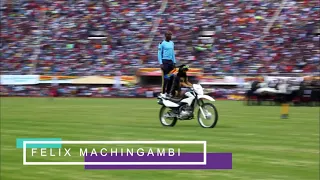 ZRP Dog Rides Motorbike Zimbabwe