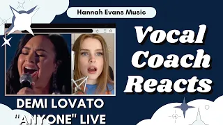 DEMI LOVATO 'Anyone' Live @ The Grammys | Vocal Coach Reacts | Hannah Evans Music