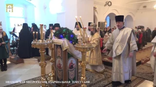 Архиерейское богослужение в Никольском женском монастыре 11.01.2017