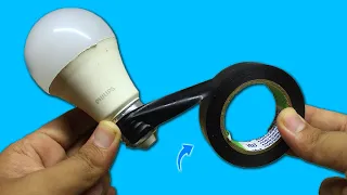 Why Not Patented? Wrap an LED Bulb with Electrical Tape and You'll Be Amazed