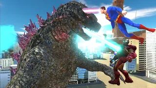 Clash of Legends: Superman and Superheroes vs. Godzilla vs. Kong! - Animal Revolt Battle Simulator