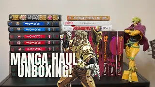 BIZARRE MANGA HAUL + UNBOXING | Jojo's, 20th Century Boys, Jujutsu Kaisen + MORE