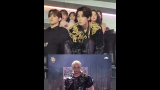 [240106 GDA] Wonwoo and S.Coups (Seventeen) react to Stray Kids Felix Intro & Megaverse (CLOSECAM)