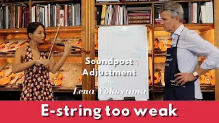 E- STRING too WEAK? Watch this Sound Adjustment video!