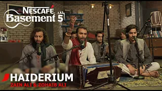 HAIDERIUM | Zain Ali & Zohaib Ali | NESCAFÉ Basement Season 5 | New Qawwali 2019