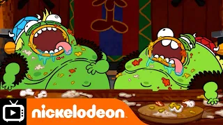 Table Manners Training With Oonski! 🥣 | Breadwinners | Nickelodeon UK