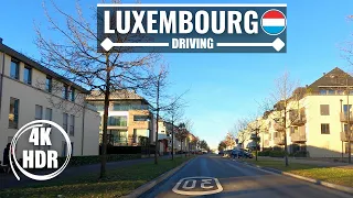 🚘[ 4K ]🇱🇺 DRIVING TOUR LUXEMBOURG CITY 2022 🇱🇺