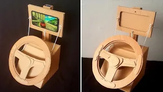 HOW TO MAKE A GAMING STEERING WHEEL FROM CARDBOARD