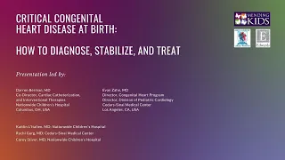 MendingKids Symposium Critical Congenital Heart Disease at Birth: How to Diagnose, Stabilize & Treat