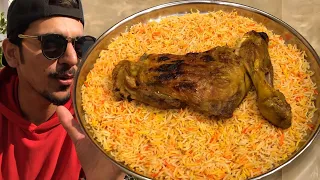 EXTREME DUBAI STREET FOOD TOUR - Mutton Leg With Rice, Shawarma & Kunafah in Dubai, UAE