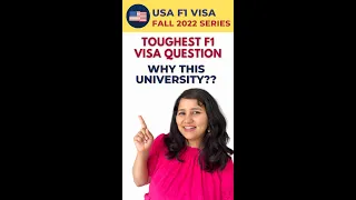 How NOT to answer - why did you choose this university? | USA F1 visa