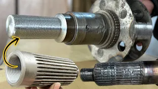 Power Of Mind How Mechanic Use For Classically Repairing Of Broken Gearbox Central Planet Shaft ...