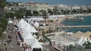 Cannes' Promenade de la Croisette ahead of film festival closing ceremony | AFP