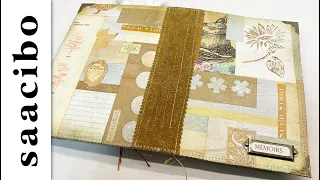 How to Make Junk Journal Cover from a Collaged Master Board