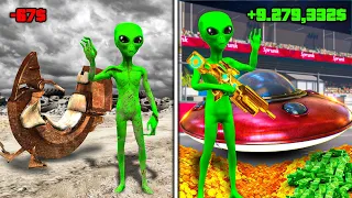 👽Passei de E.T POBRE para RICO no GTA 5!!