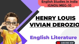 ||Henry Louis Vivian Derozio|| Meg10 Playlist ❤️link in description#meg10 #ignou