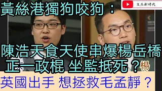 黃絲港獨狗咬狗：陳浩天食天使 串爆楊岳橋 正一政棍 坐監抵死？/英國出手 想拯救毛孟靜？/文杰新時代/2021年3月15日