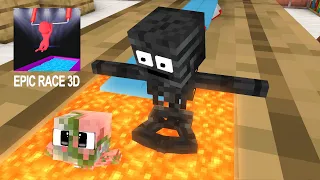 Monster School : EPIC RACE 3D - Funny Minecraft Animation