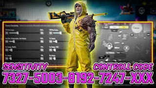 NEW UPDATE 3.1 !!💥BEST SENSITIVITY CODE + CONTROL SETTINGS PUBG MOBILE/BGMI (2024)