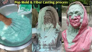 pop mold making|| Mold to Fiberglass casting|| full process