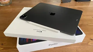 12.9 iPad Pro Unboxing + Apple Pencil and Accessories | ASMR