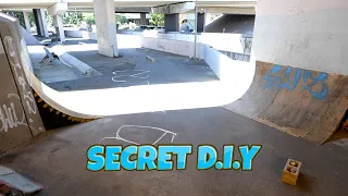 We found a secret D.I.Y skatepark!