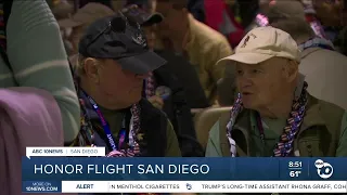 Honor Flight San Diego makes historic flight