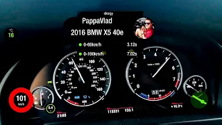 BMW X5 40E 2016 (F15) 0-100 1/4 РАЗГОН ПО DRAGY
