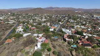 Namibia: Phantom 3 Pro flight over Windhoek's three castles | DJI Фантом полет над столицей Намибии