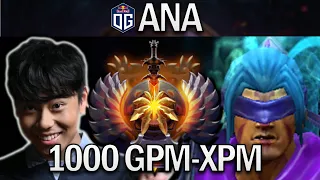 OG.ANA SMURF ANTI-MAGE WITH 1000 XPM & GPM - DOTA 2 7.29 GAMEPLAY