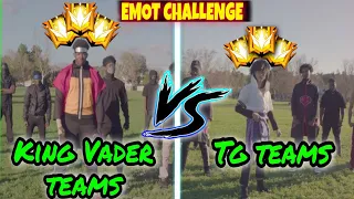 emot challenge 🤣 funny scene | free fire ft king vader x TG team challenge #shorts #memes #freefire