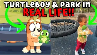 Come meet TURTLE BOY for real life! (Bluey Australia Locations Vlog for Season 3 in Brisbane)