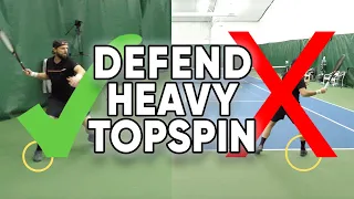 How to Defend Heavy Topspin - Tennis Lesson