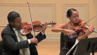 Schubert Quintet Mvt1-Part2 (Harlem Quartet on Stradivarius' & Carter Brey)