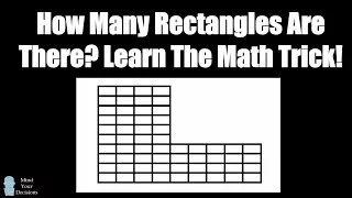 Solved On TV In Only 10 Seconds! Trick To Count Rectangles Quickly