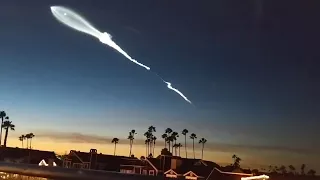 SpaceX launch spooks the west coast, causes #aliens to trend