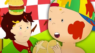 Caillou and the Burger | Caillou Cartoon