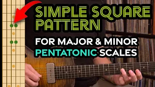 This simple square pattern gives you both major & minor pentatonic lead options-Guitar Lesson EP489