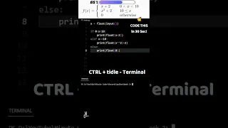 Can I Code a Piecewise Function in 30 Seconds? Let's Find Out!  #shortvideo #viral #python