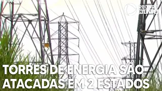 Torres de energia são atacadas em dois estados