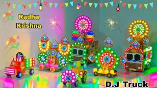 New Ganesh Puja Gauri Navratri Durga Kaali Maiya Big Dj Truck | Radha Krishna Pooja Dj Light Trolley