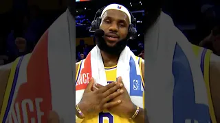 Shaq asked LeBron James who is the GOAT 🐐  #shorts