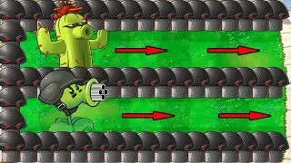 99 Gatling Pea Vs 99 Cactus Vs Giga Gargantuar Vs Dr. Zomboss - Plants vs Zombies Hack