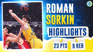 Highlights: Roman Sorkin (23 points) vs Olympiacos | רומן סורקין קלע 23 נקודות מול אולימפיאקוס